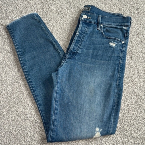 MOTHER Denim The Stunner in Graffiti Girl Size 28 - Picture 2 of 5